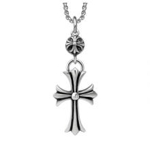 Vintage Cross Necklace Pendant Fashion Jewelry Silver Color